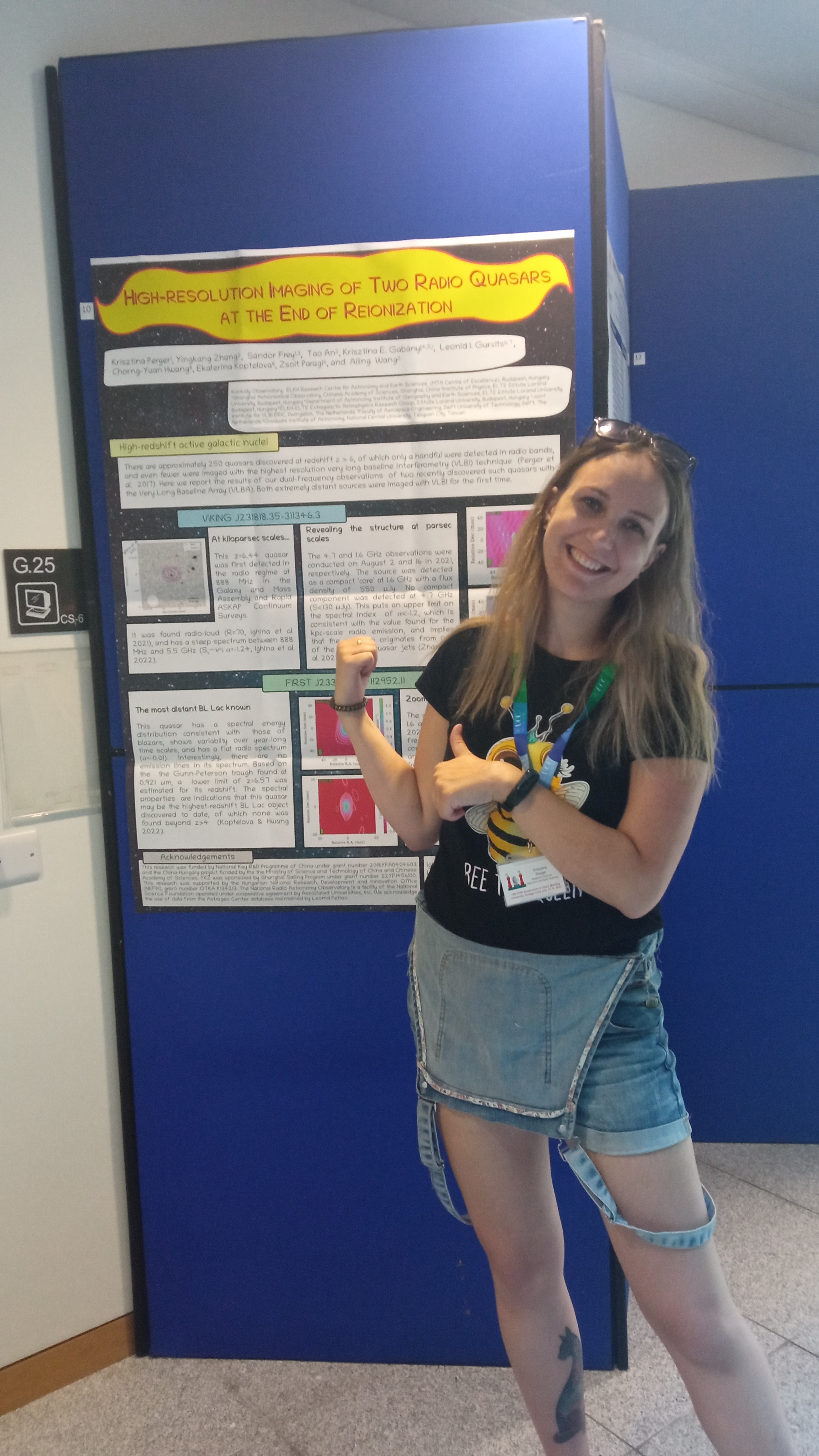 Presenting our poster at the 15th EVN Symposium in Cork, Ireland