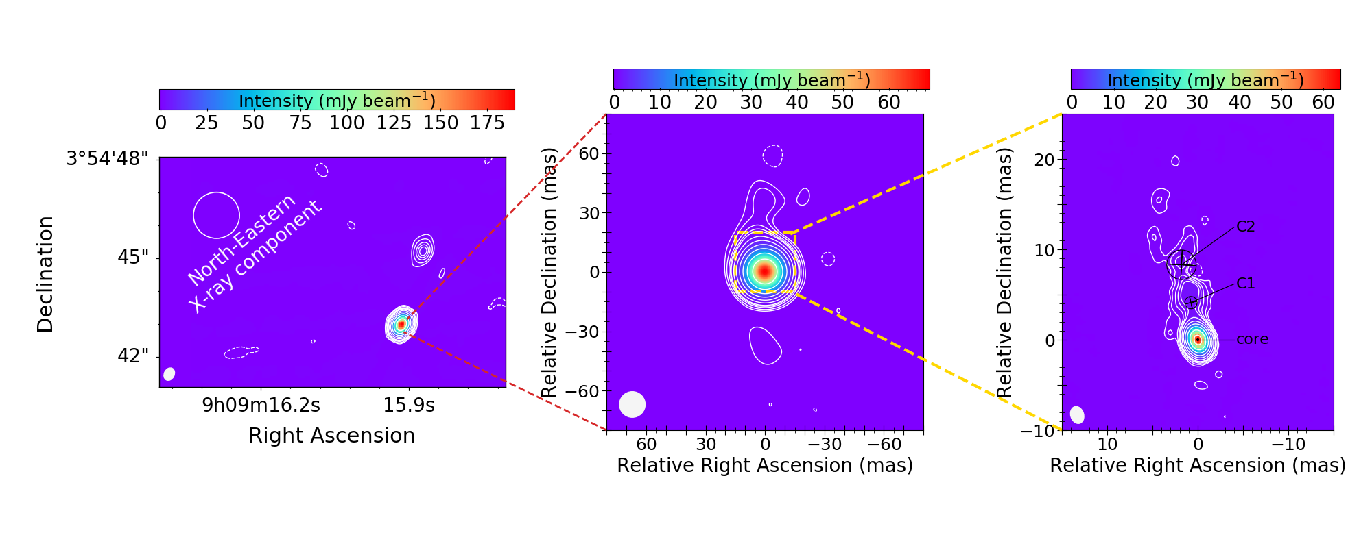 J0909+0354 radio maps